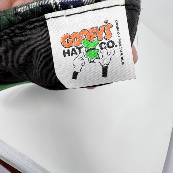 Vintage Mickey Mouse Plaid Snapback Hat Goofy's Hat Co. Made in USA - Picture 8 of 11